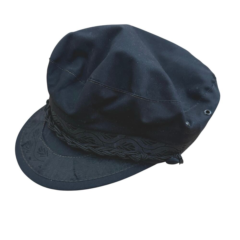 Dorfman Pacific Authentic Greek Fisherman's Cap Cotton Black